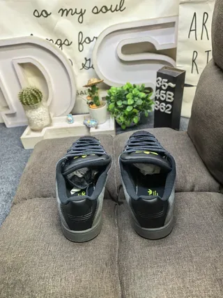 Adidas Superstar Dark Gray and Black Lifestyle Sneakers 8