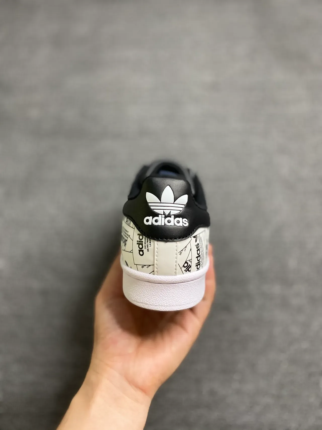 Adidas Superstar Graphic-Print White and Black Lifestyle Sneakers 6