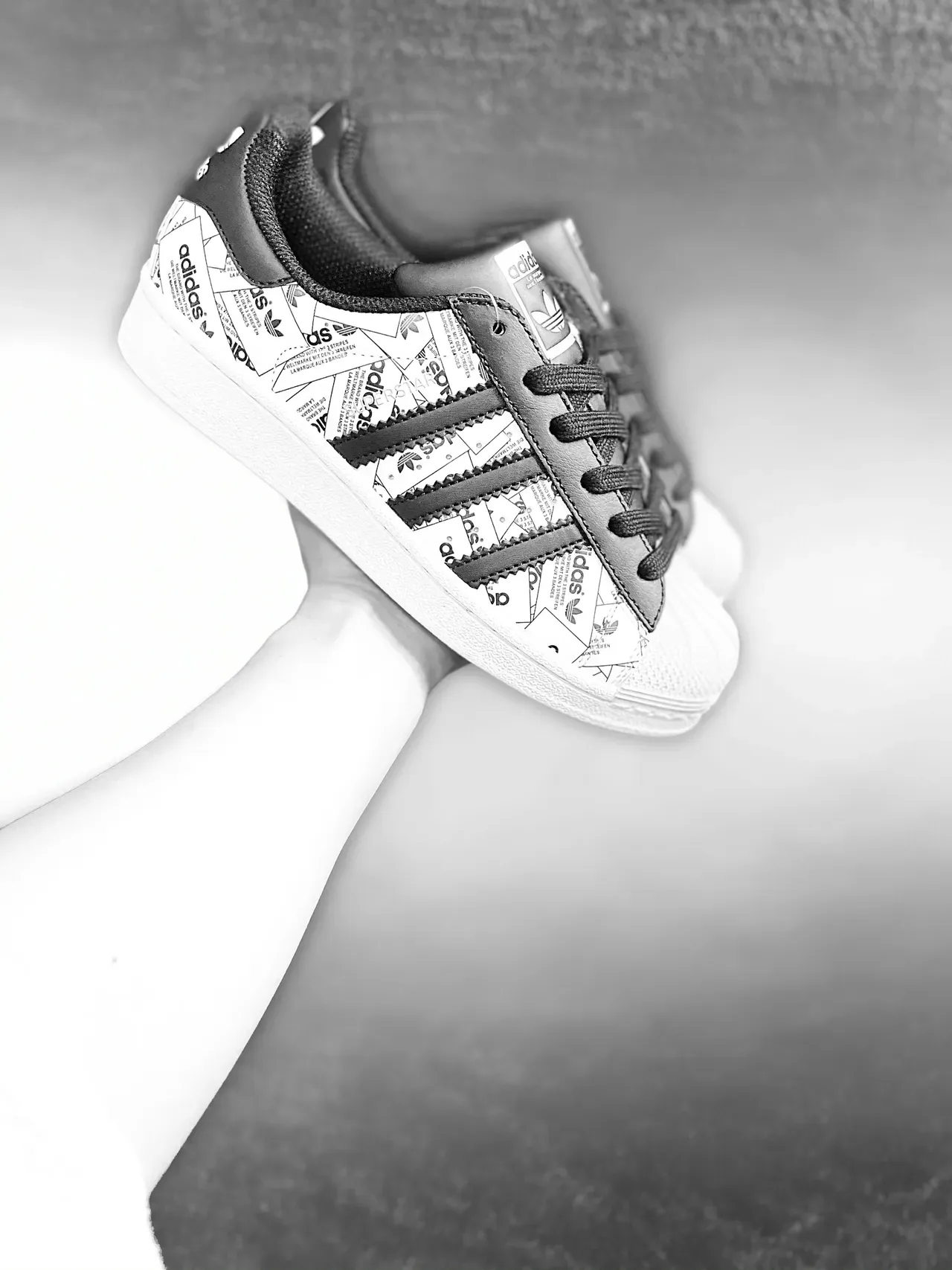 Adidas Superstar Graphic-Print White and Black Lifestyle Sneakers 21