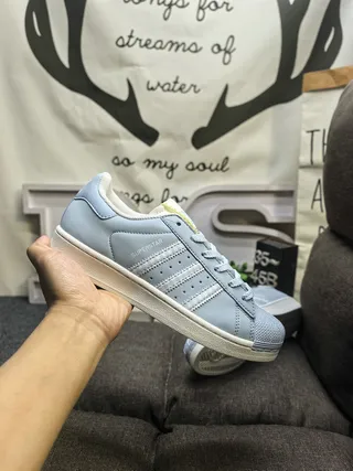 Adidas Superstar हल्का नील लाइफस्टाइल स्निकर्स 5