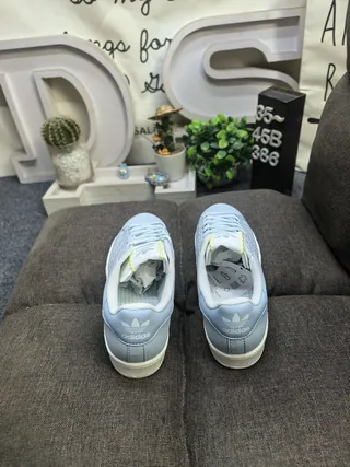 Adidas Superstar हल्का नील लाइफस्टाइल स्निकर्स 8