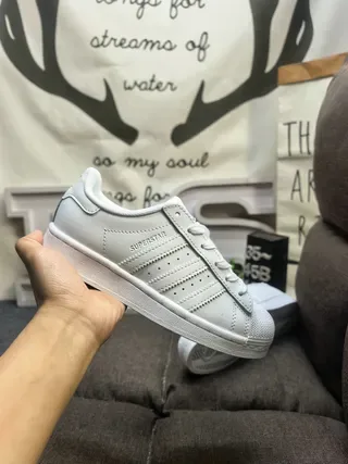 Adidas Superstar Light Gray Lifestyle Sneakers 5