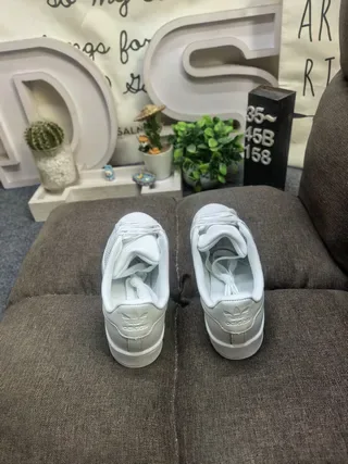 Adidas Superstar Light Gray Lifestyle Sneakers 8