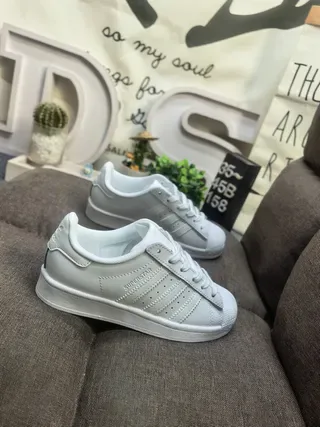 Adidas Superstar Light Gray Lifestyle Sneakers 9