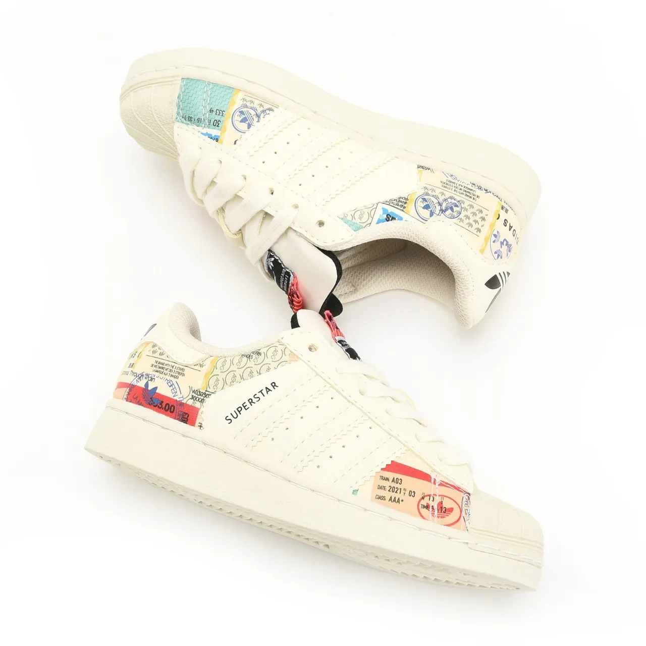 Adidas Superstar Off-White Shell Toe Lifestyle Sneakers 9