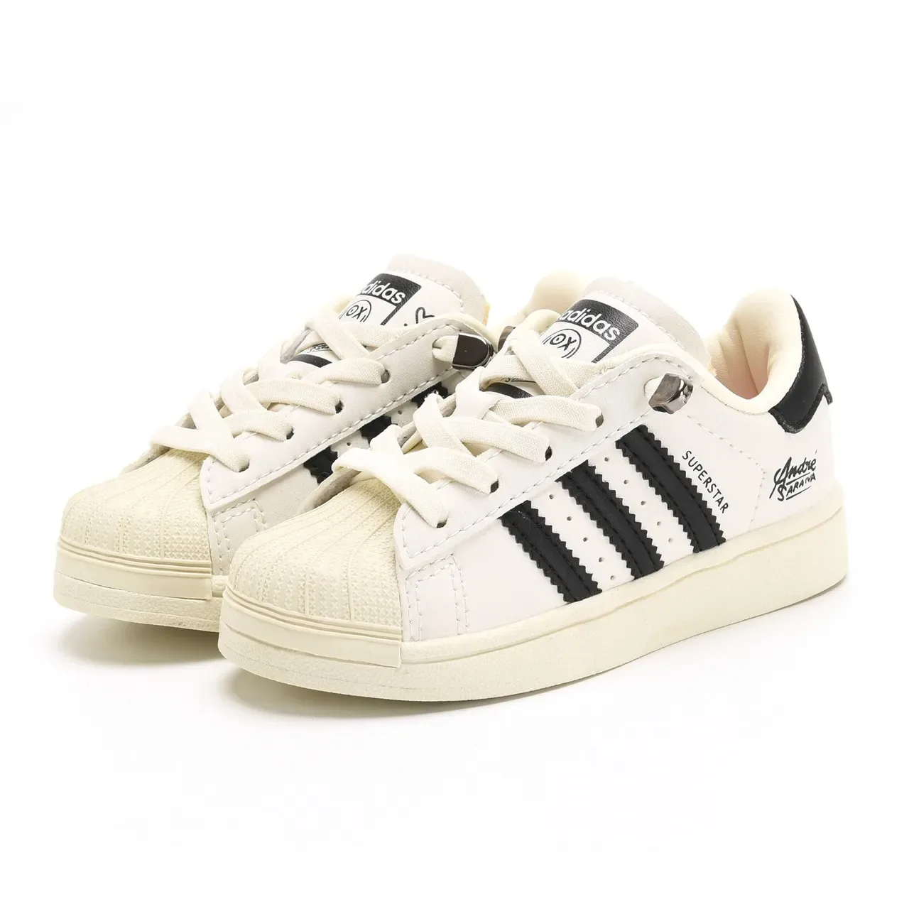 Adidas Superstar Off-White Shell Toe Lifestyle Sneakers 17