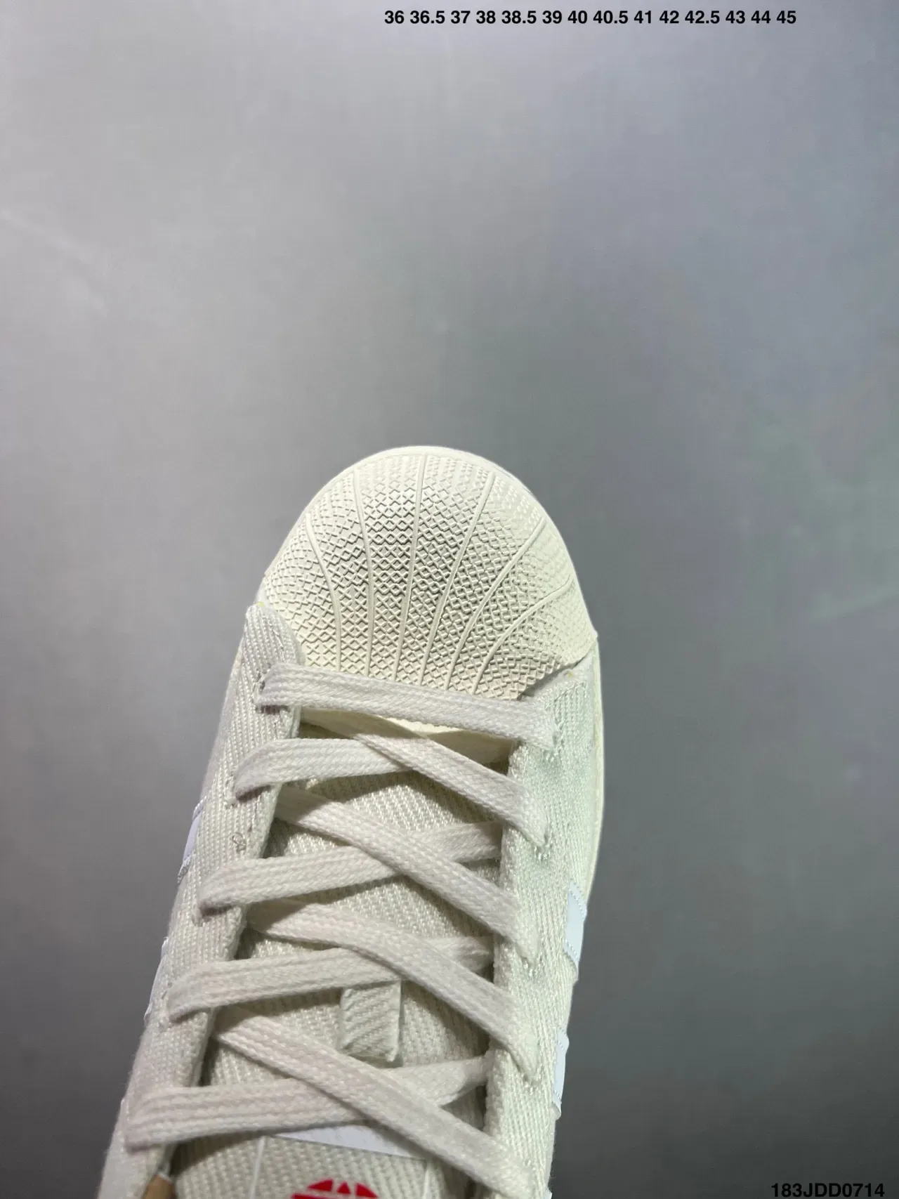 Adidas Superstar Off-White tela estilo de vida zapatillas 6