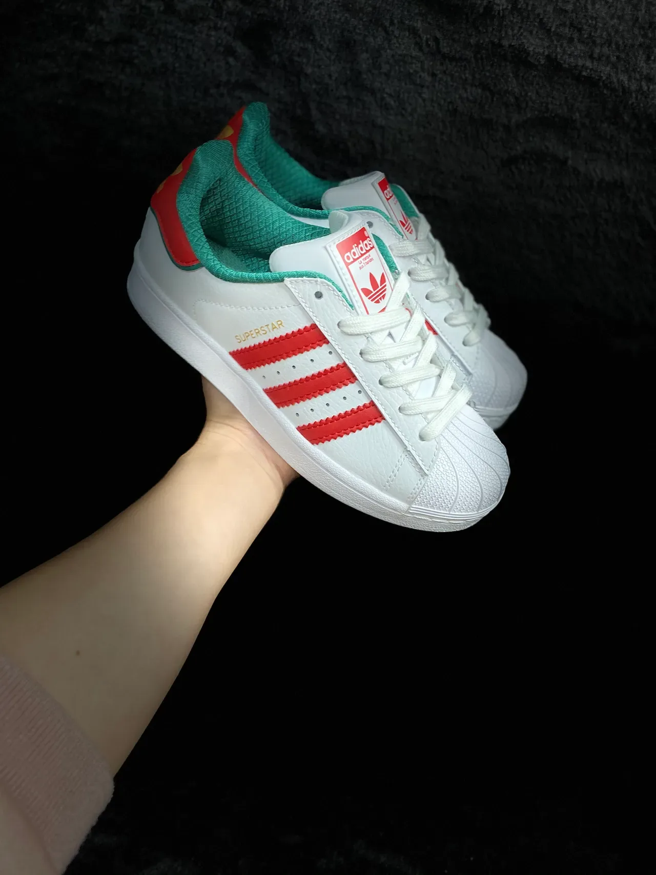 Adidas Superstar Blanc Rouge Vert Chaussures Lifestyle 8