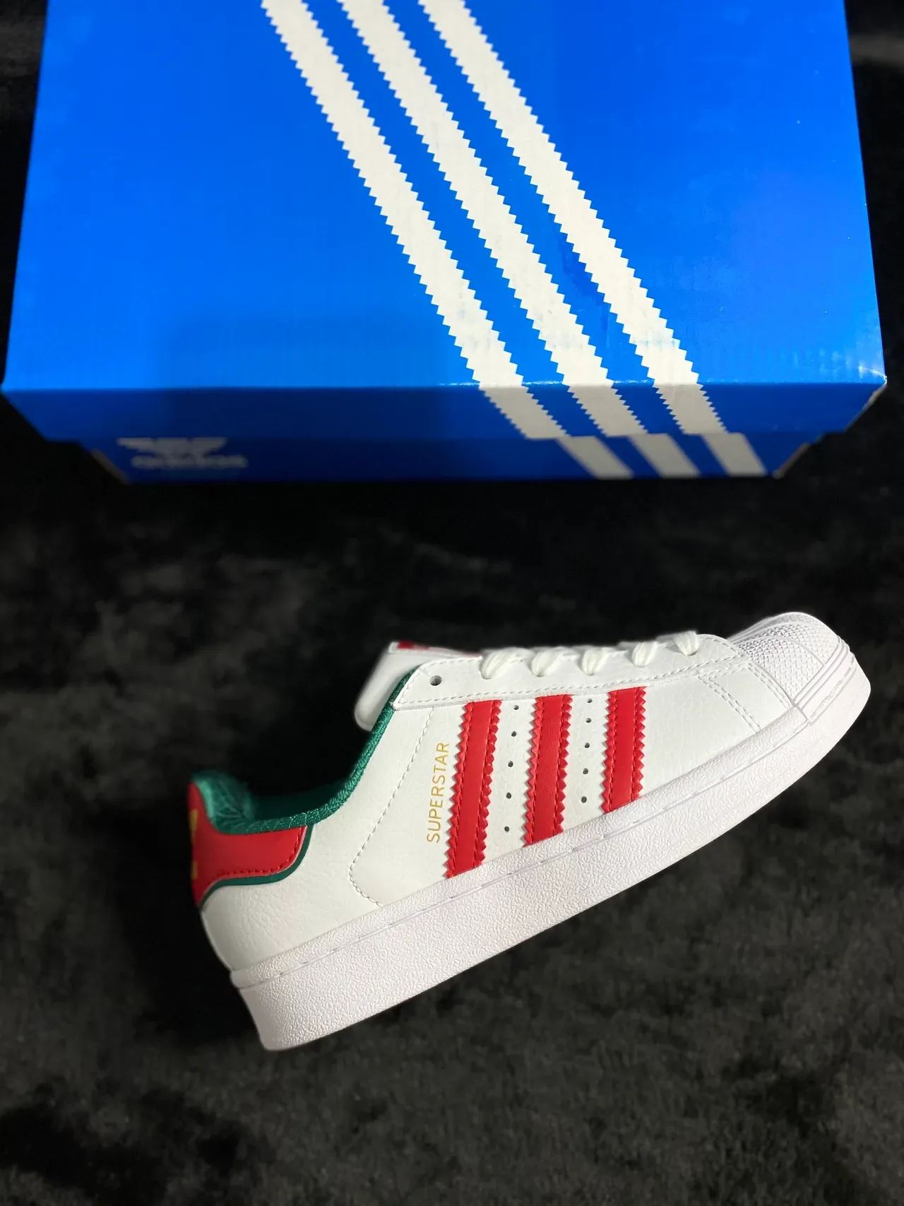 Adidas Superstar Blanc Rouge Vert Chaussures Lifestyle 14
