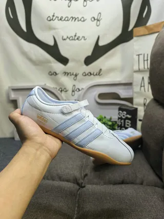 Adidas Tokyo সাদা এবং হালকা নীল চামড়া লাইফস্টাইল স্নিকার্স 5