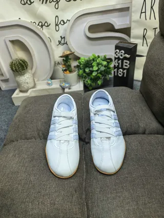 Adidas Tokyo সাদা এবং হালকা নীল চামড়া লাইফস্টাইল স্নিকার্স 10