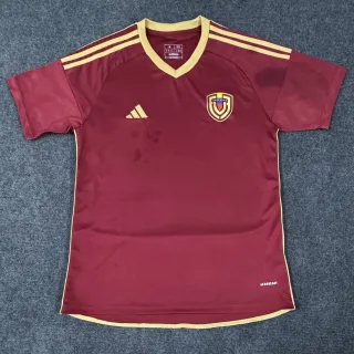 Adidas Venezuela National Team Maroon and Gold Jersey