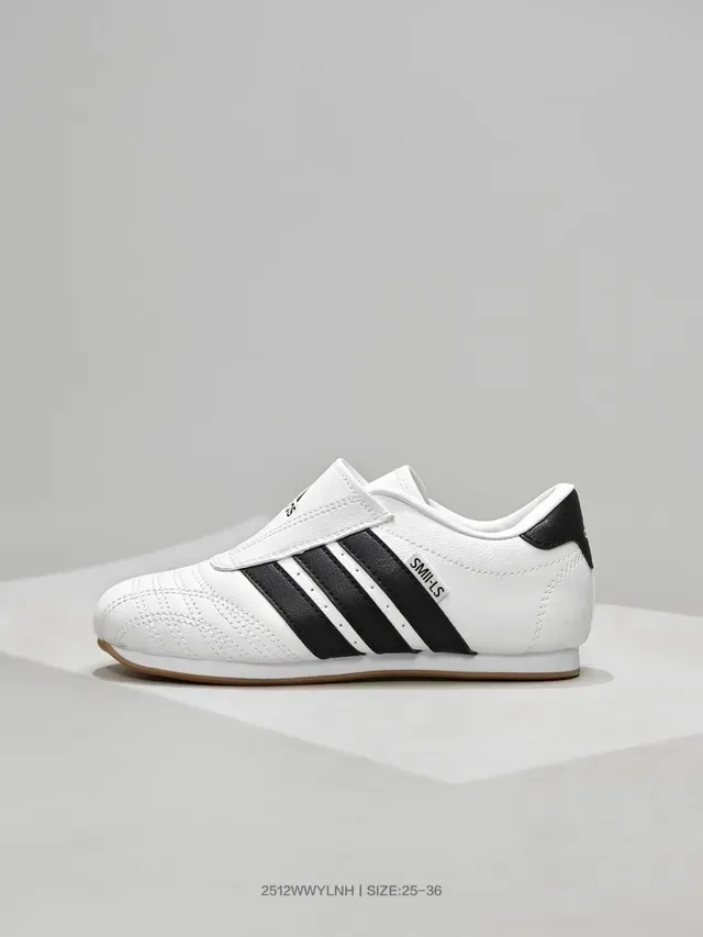 Adidas White Purple Laceless Velcro Closure Quilted Upper Sneakers 9