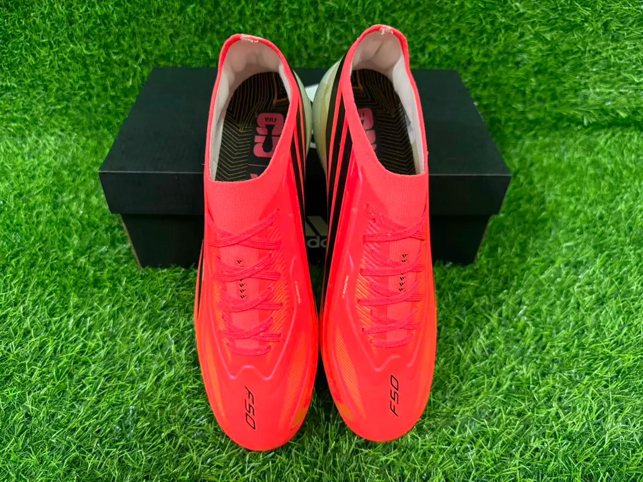 Adidas X Hyperfast Rose iridiscente terrain ferme Chaussures de football 2