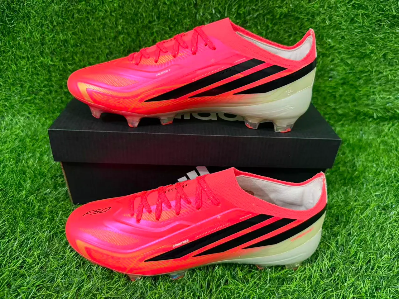 Adidas X Hyperfast Rose iridiscente terrain ferme Chaussures de football 9