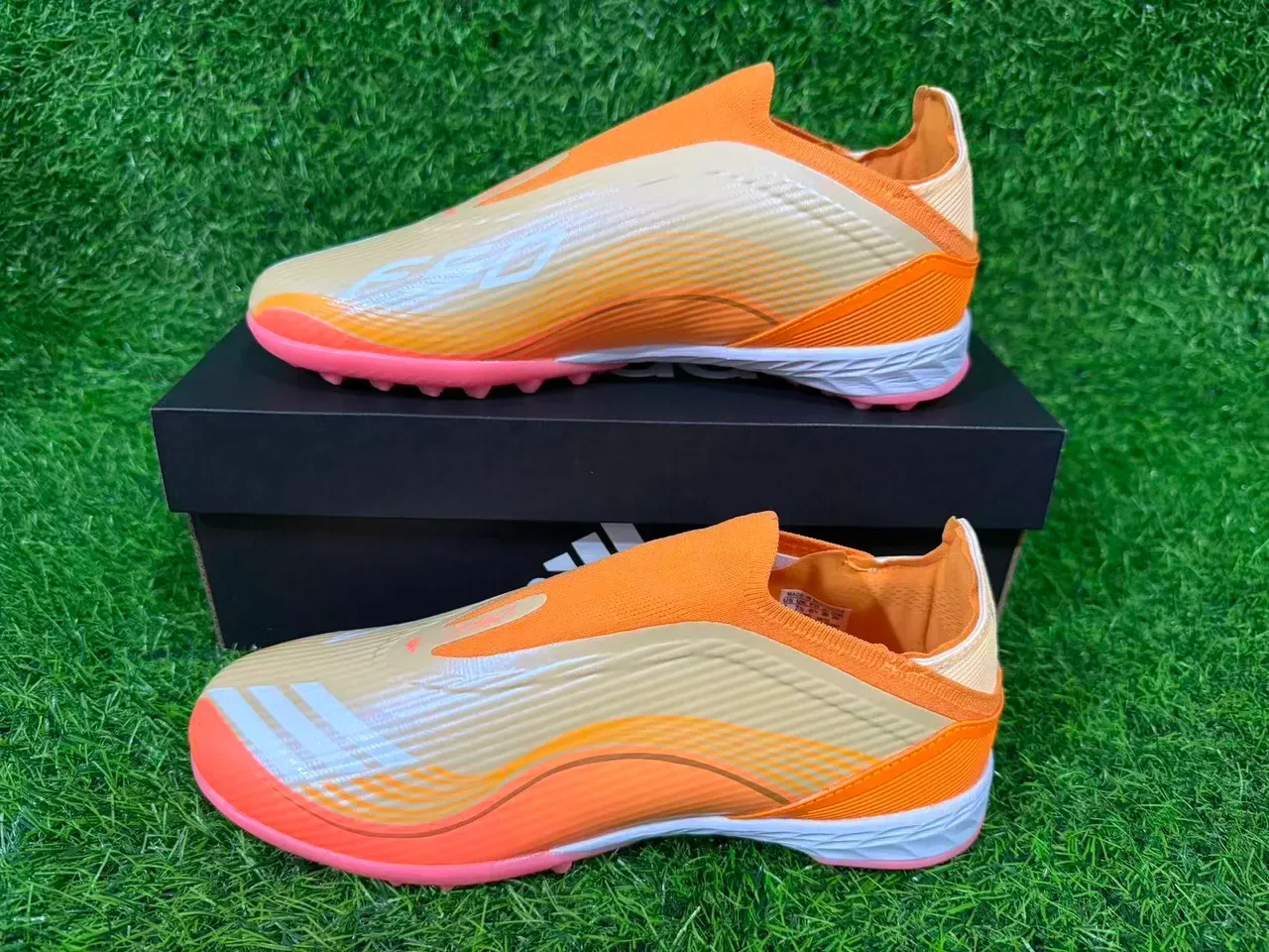 Adidas X Speedflow Orange Blanc Rose Chaussures de Football Turf 8