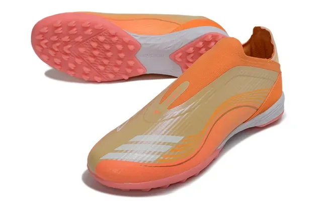 Adidas X Speedflow Orange Blanc Rose Chaussures de Football Turf 14