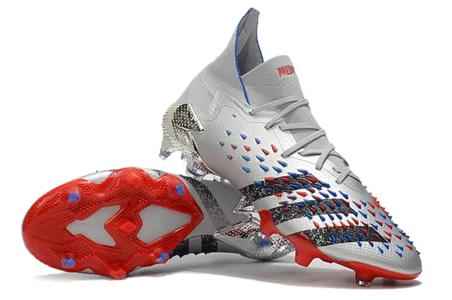 Adidas X Speedflow Silver Red Blue Firm-Ground Chaussures de football 3