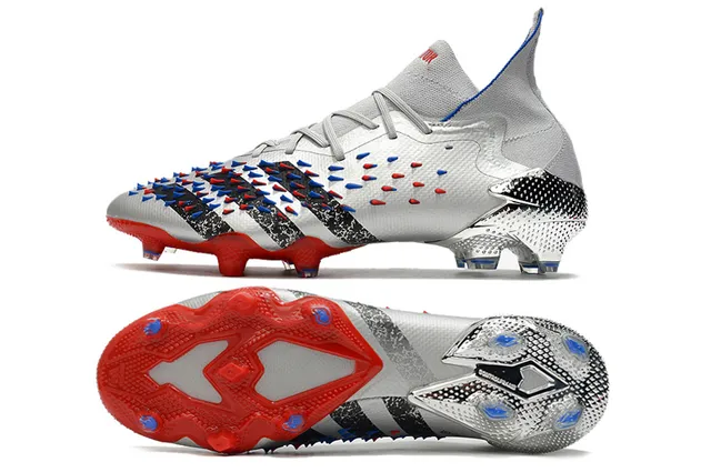 Adidas X Speedflow Silver Red Blue Firm-Ground Chaussures de football 5