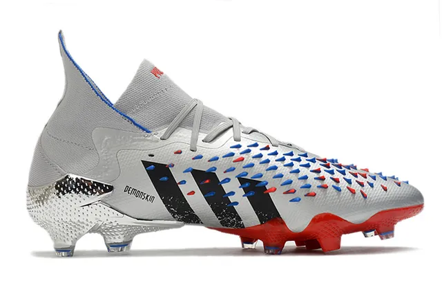 Adidas X Speedflow Silver Red Blue Firm-Ground Chaussures de football 7