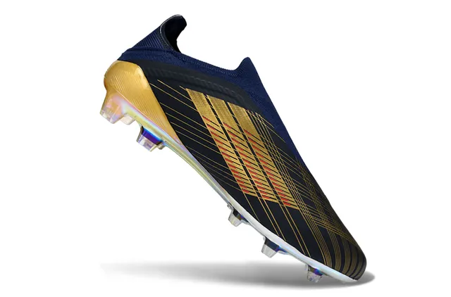 Adidas X Speedportal Dembélé Navy Gold Holographic Firm-Ground Chaussures de football 2