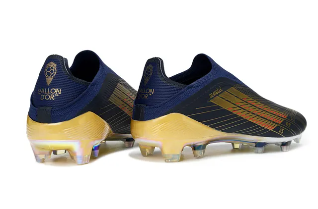 Adidas X Speedportal Dembélé Navy Gold Holographic Firm-Ground Chaussures de football 6