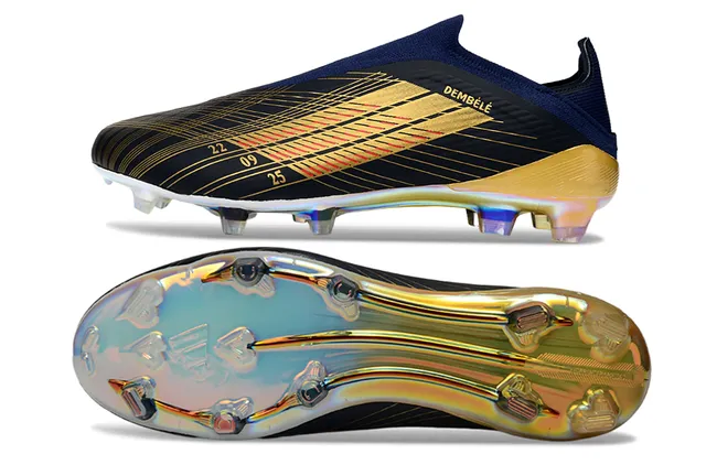 Adidas X Speedportal Dembélé Navy Gold Holographic Firm-Ground Chaussures de football 7