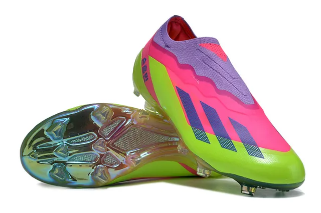 Adidas X Speedportal Neon Lime Magenta Purple Firm-Ground Chaussures de football 3