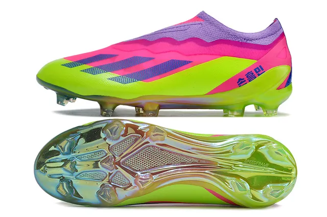 Adidas X Speedportal Neon Lime Magenta Purple Firm-Ground Chaussures de football 5