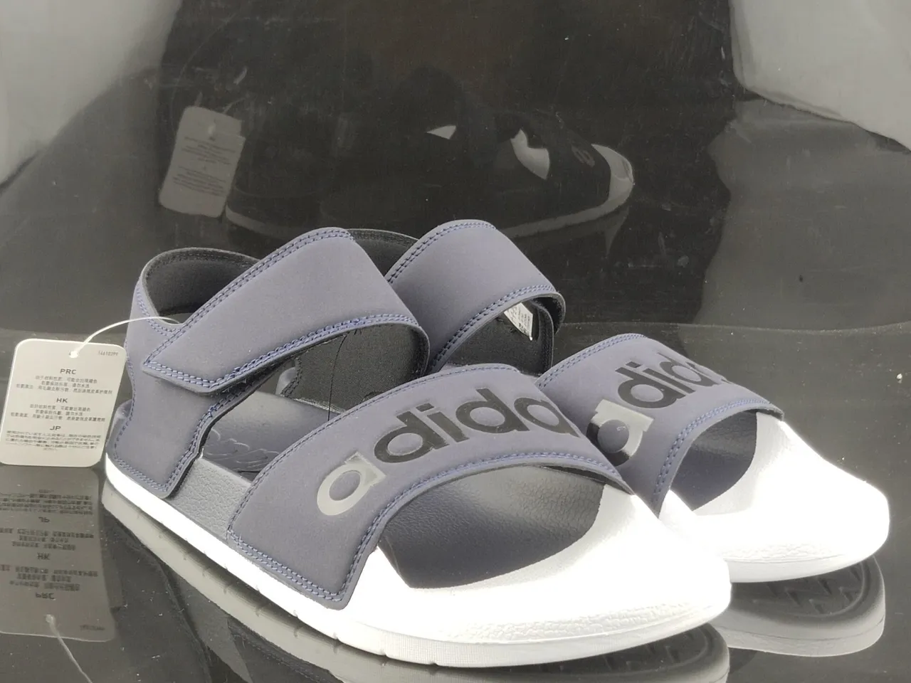 Adidas Yeezy Slide أزرق بحري وأبيض كاجوال صندل 3