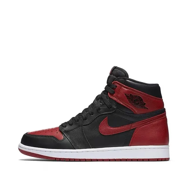 Air Jordan 1 Noir University Red Chaussures de Basketball 5