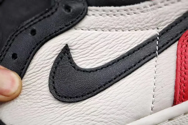 Chaussures de basketball Air Jordan 1 High noir rouge blanc 5