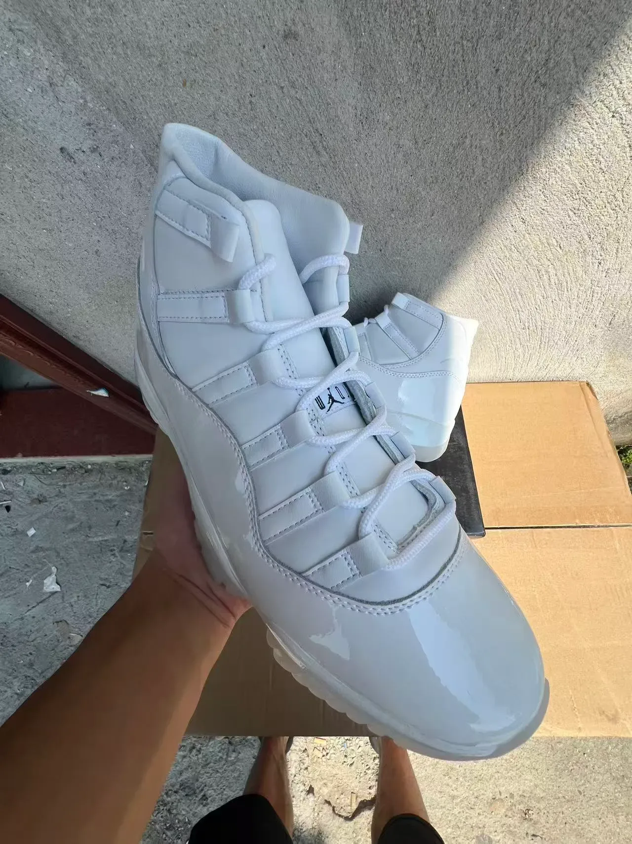 Air Jordan 11 Chaussures de Basket Monochromatiques Blanches 2