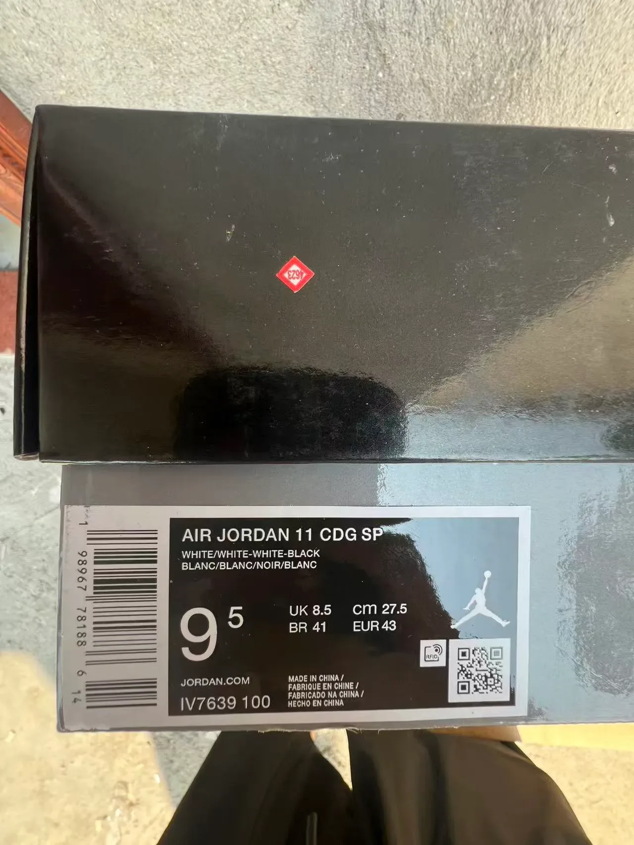 Air Jordan 11 Chaussures de Basket Monochromatiques Blanches 10