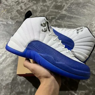 Air Jordan 12 白色皇家蓝篮球鞋