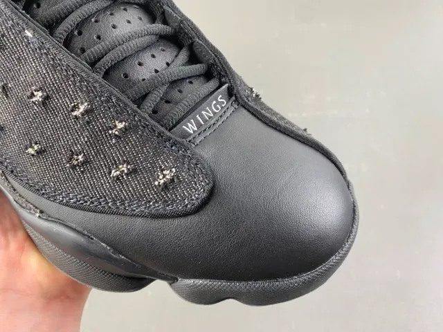 Air Jordan 13 কালো ডেনিম স্টাডেড বাস্কেটবল জুতা 3