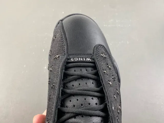 Air Jordan 13 কালো ডেনিম স্টাডেড বাস্কেটবল জুতা 6
