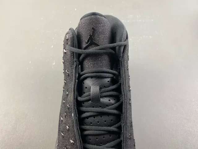 Air Jordan 13 কালো ডেনিম স্টাডেড বাস্কেটবল জুতা 7