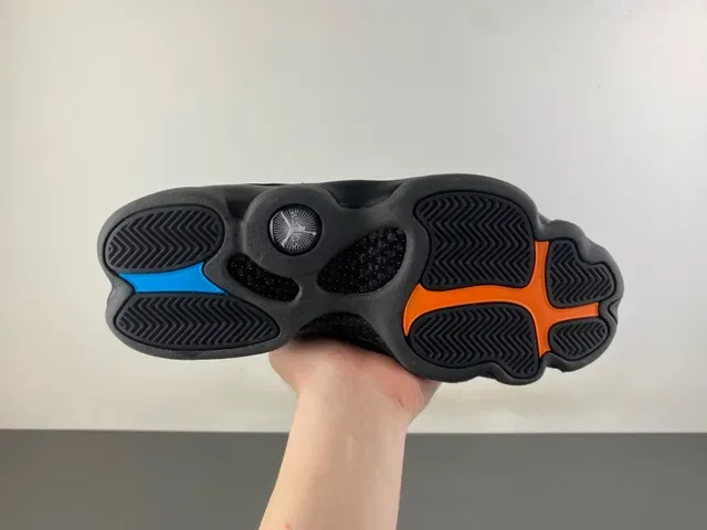 Air Jordan 13 কালো ডেনিম স্টাডেড বাস্কেটবল জুতা 10