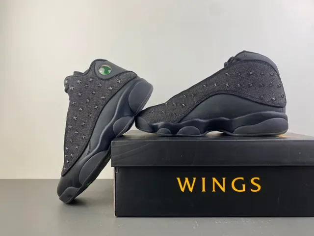 Air Jordan 13 কালো ডেনিম স্টাডেড বাস্কেটবল জুতা 16
