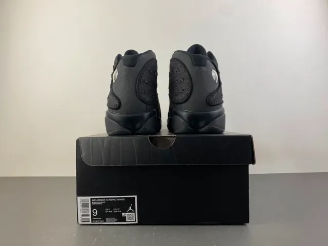 Air Jordan 13 কালো ডেনিম স্টাডেড বাস্কেটবল জুতা 19