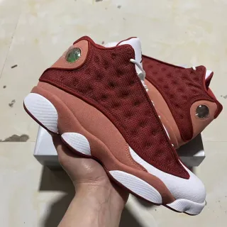 Tênis de basquete de cano alto Air Jordan 13 Vermelho e Rosa Antigo