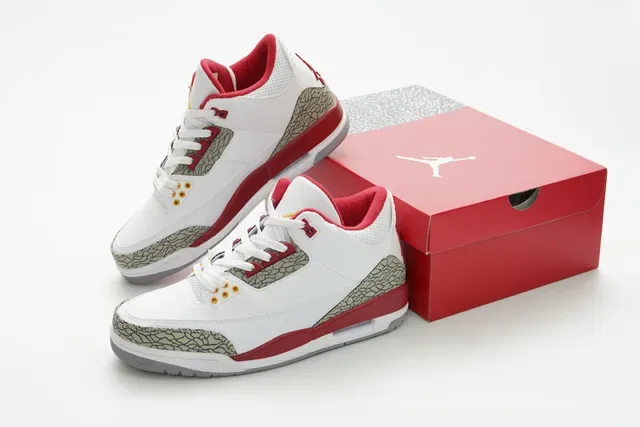 Air Jordan 3 白水泥红篮球鞋 5