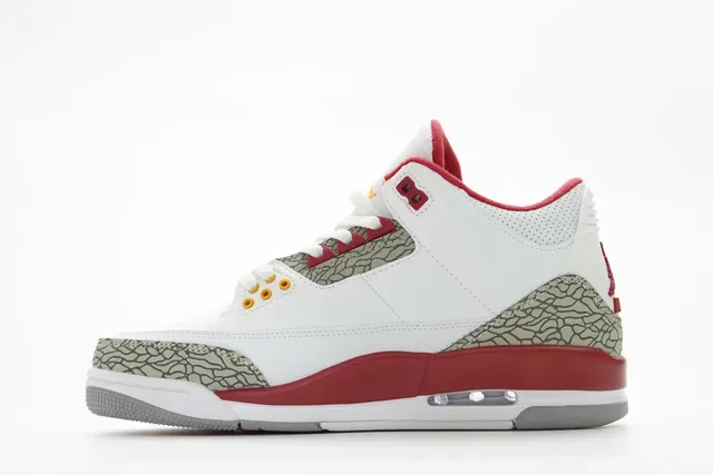 Air Jordan 3 白水泥红篮球鞋 9