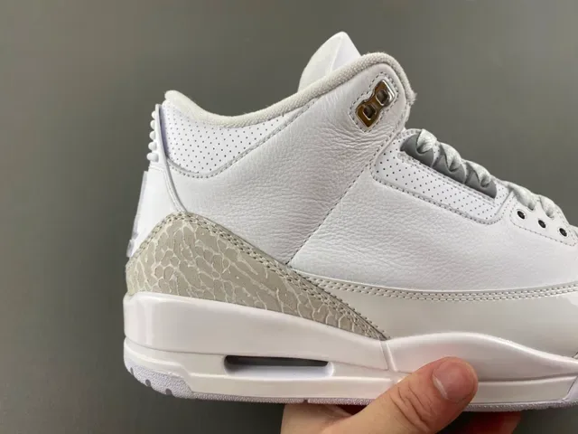 Air Jordan 3 Zapatillas de Baloncesto con Impresión de Elefante Blanco 3