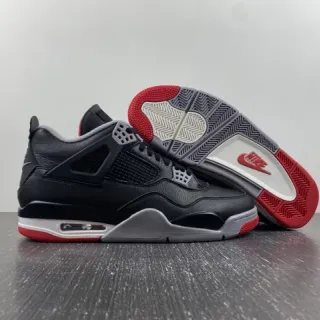Zapatillas de baloncesto Air Jordan 4 negro cemento rojo