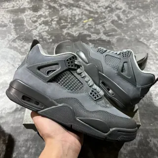 Zapatillas de baloncesto Air Jordan 4 monocromáticas gris oscuro