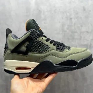 Air Jordan 4 橄榄绿麂皮篮球鞋