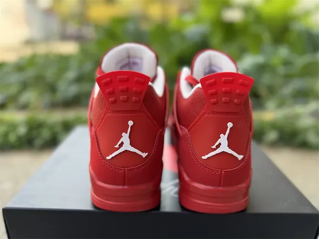 Air Jordan 4 红色 单色 篮球鞋 11