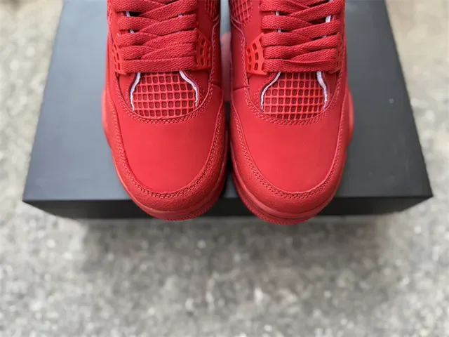 Air Jordan 4 红色 单色 篮球鞋 13